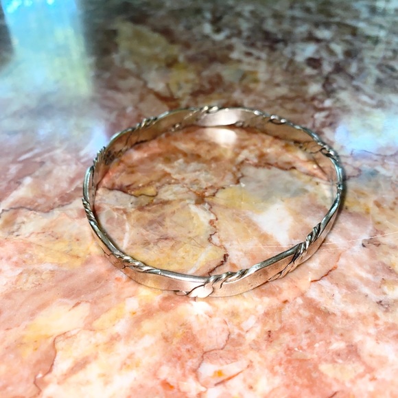 Taxco Mexico Silver Bangle Bracelet Twiste… - Picture 5 of 6